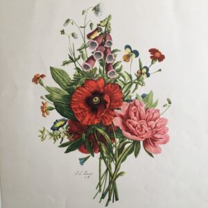 F25    Red Poppy Bouquet