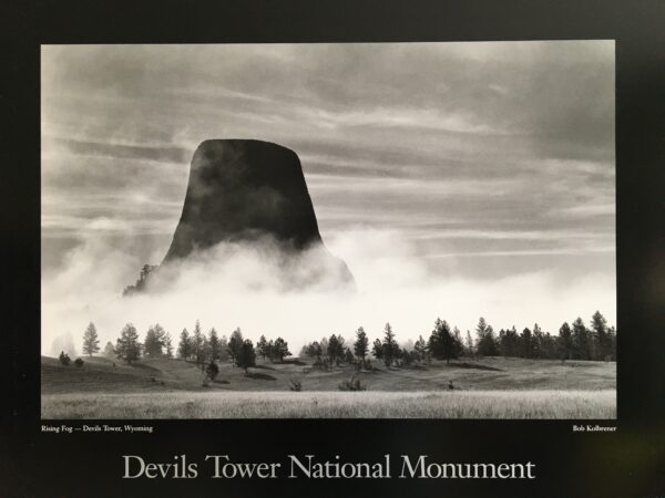 P35  Devil's Tower National Monument,  Rising Fog