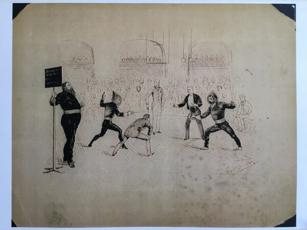 Z19   Fencing at Boston Athletic Association.  April 5, 1889